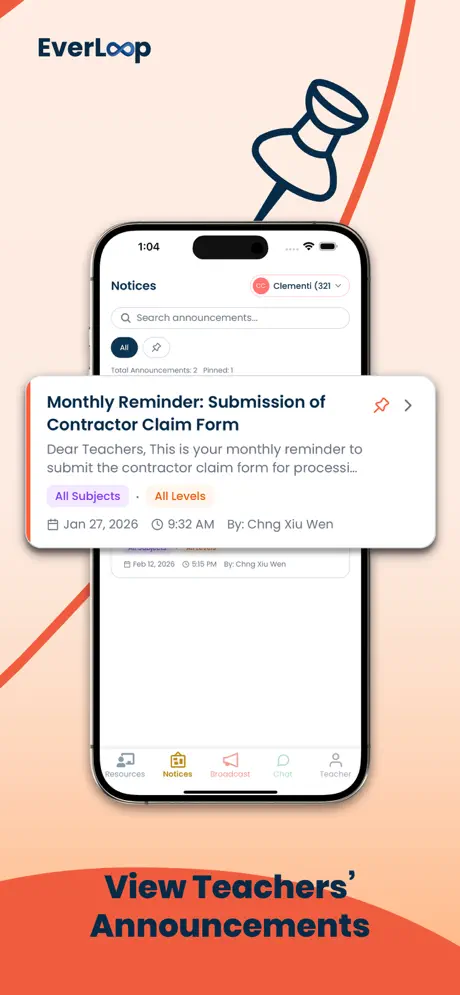 Educator app screen 3