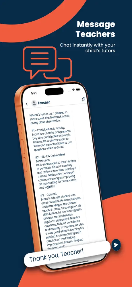 Student app screen 1