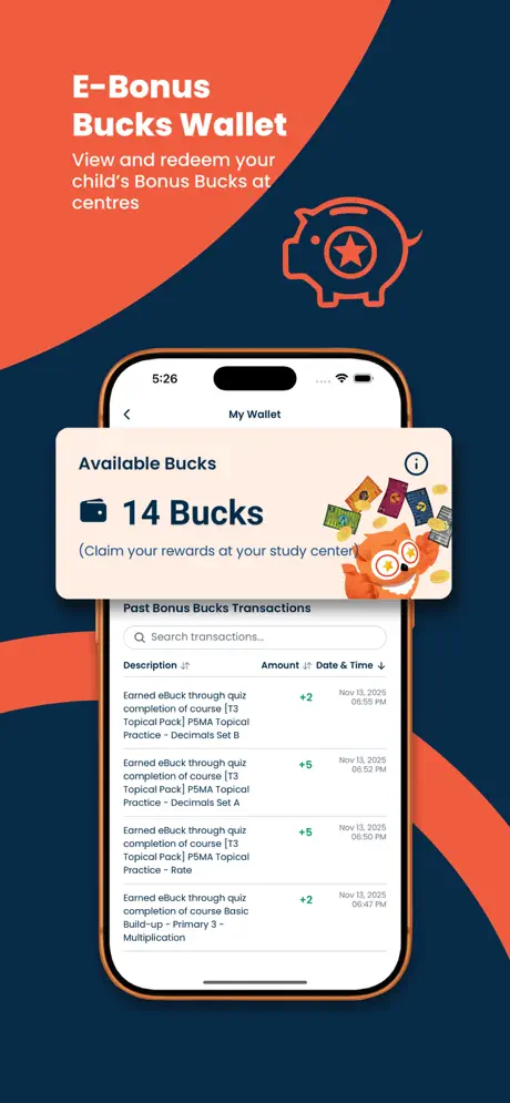 Student app screen 9